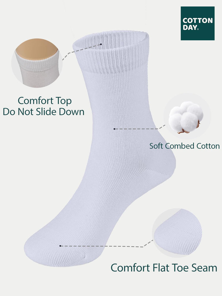 Unisex Kids Boys Girls Soft Cotton School Socks 6 (6 Count)