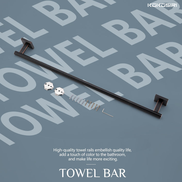 Bathroom Towel Bar 36'' Towel Holder for Bath Kitchen Wall Mount Towel Rails 36 Inch Oil Rubbed Bronze Stainless Steel B4005ORB