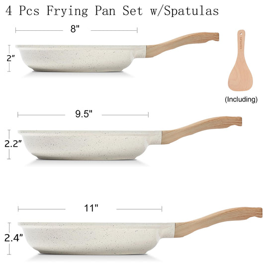 Nonstick Ceramic Frying Pans Skillets Set