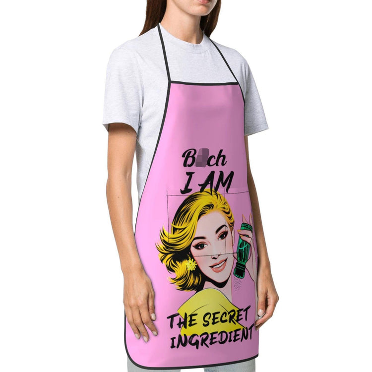 Funny Pink Retro I Am The Secret Ingredient Aprons