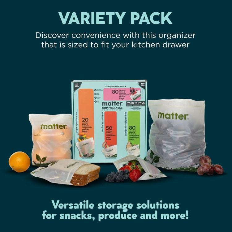 Compostable Resealable Bags (230 Count)