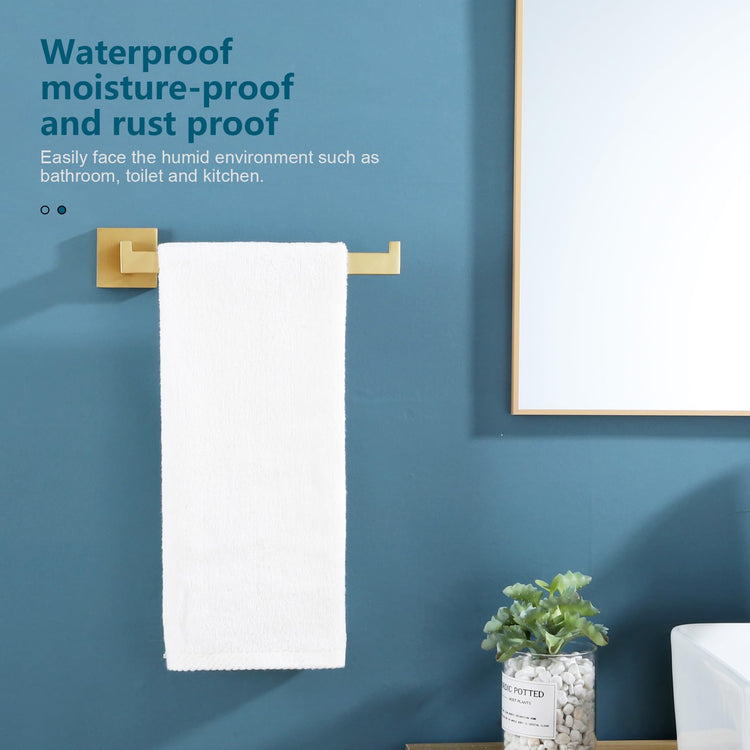 Towel Bar Gold Hand Towel Holder for Bathroom Kitchen Hardware Stainless Steel Wall Mounted