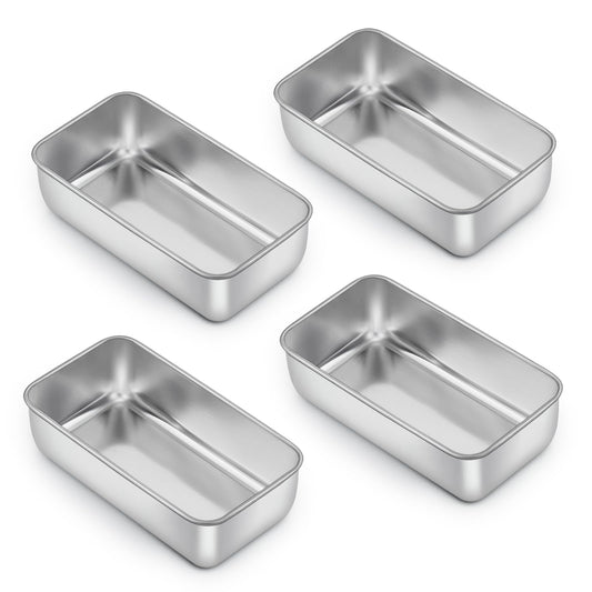 Loaf Pan for Baking Bread (4 Count)