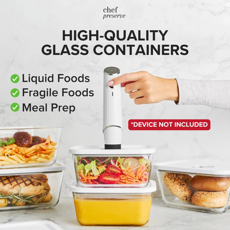 Glass Vacuum Seal Containers for Food Storage