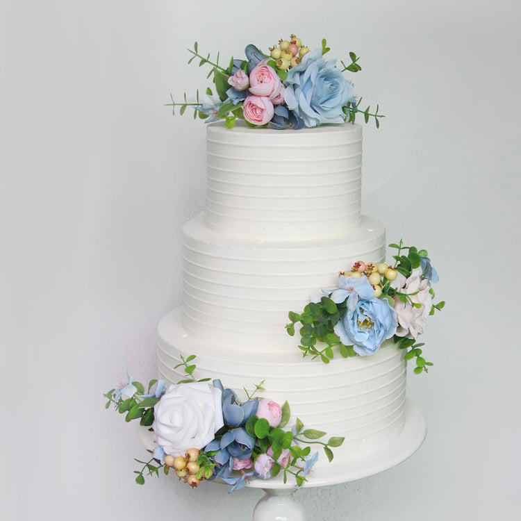 3Pcs Premade Cake Flowers (3 Count)