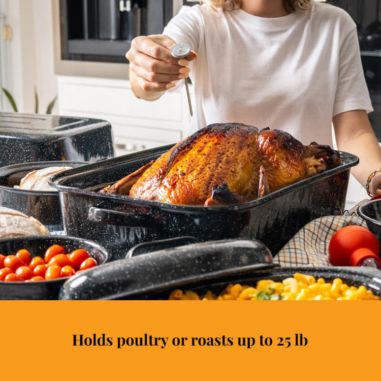 25 lb Rectangular Roaster Set