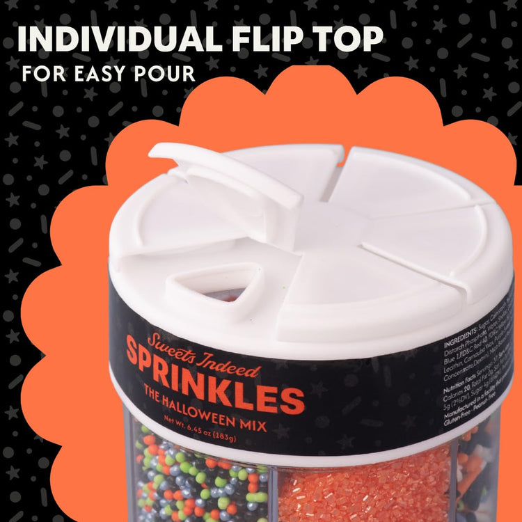 Halloween 6 Cell Sprinkle Jar (6.45 Ounce)
