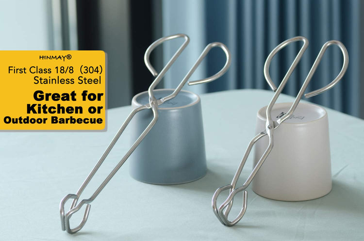 Stainless Steel Kitchen Scissor Tongs Set