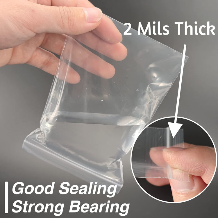 200Pcs 4x6 inch Clear Plastic Zip Bags