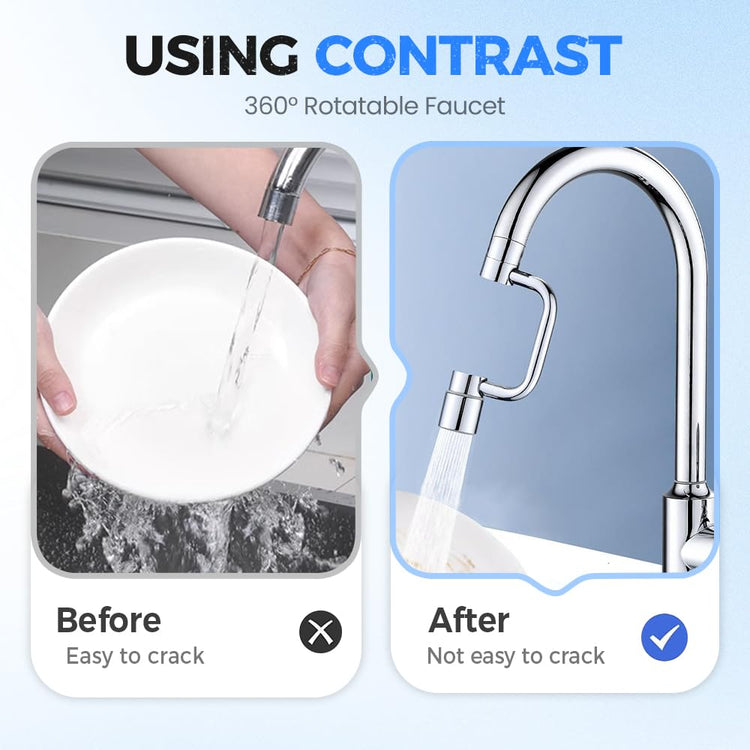 1440° Rotatable Faucet Aerator Extension