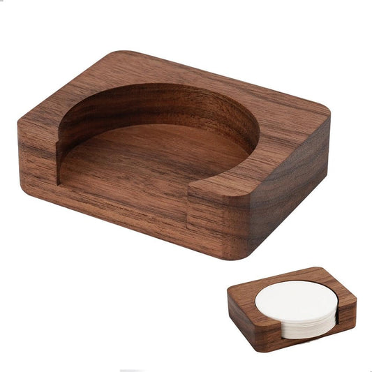 Wood Espresso Paper Filter Holder Stand 58mm
