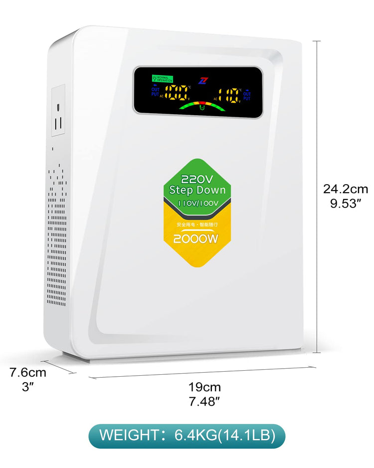 Step Down Transformer 220v to 110v Voltage Converter 2000w