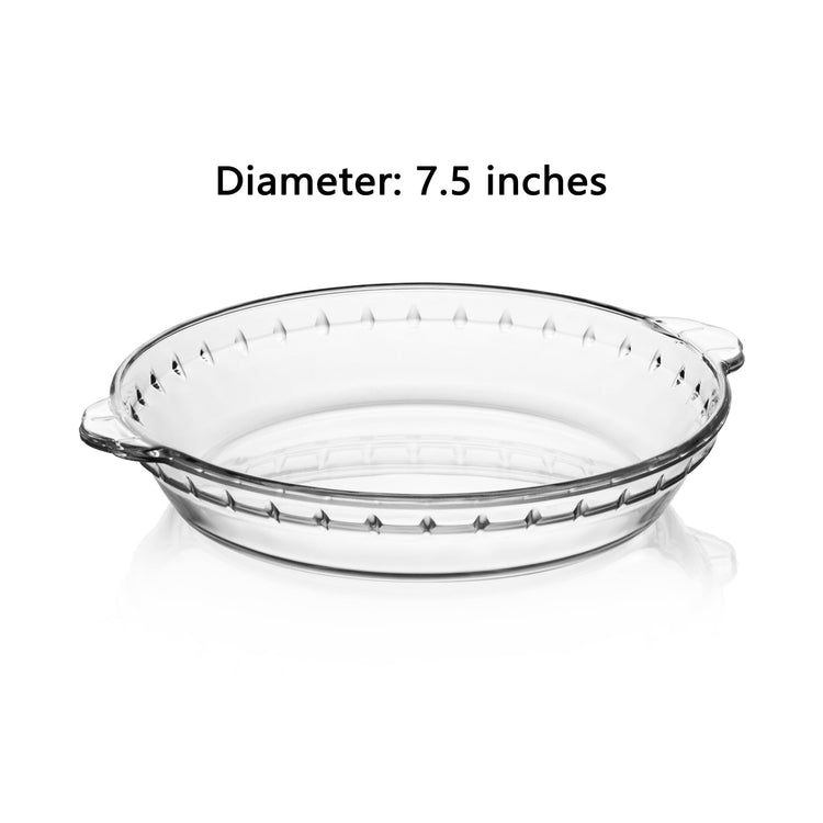 Sweejar 2 pack Glass Pie Pan (2 Count)