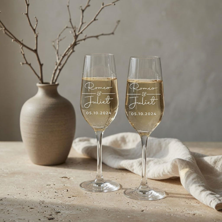 Personalized Champagne Flutes (2 Count)