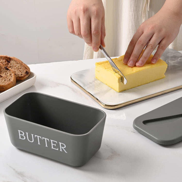 Plastic Large Butter Dish With Lid