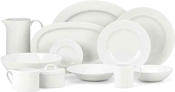 Kate Spade New York Wickford Dinner Plate, 1.70 LB, White