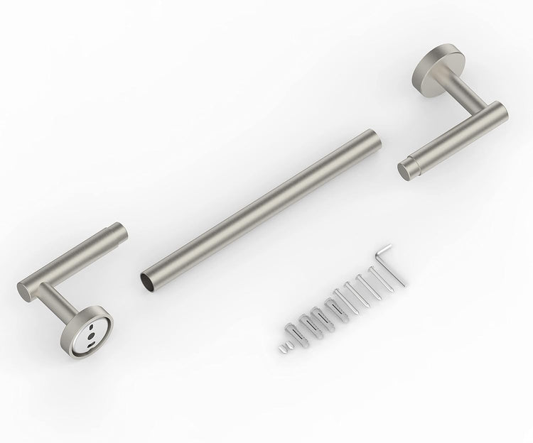 18 Inches Brushed Grey Towel Bar for Bathroom Kitchen Hand Towel Holder Dish Cloths Hanger SUS304 Stainless Steel RUSTPROOF Wall Mount (Brushed Grey 18-inch)