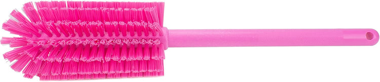 SPARTA Scrub Brush Bottle Brush, Dishwasher Safe Brush with Hanging Hole for Cleaning, Plastic, 16 Inches, Pink