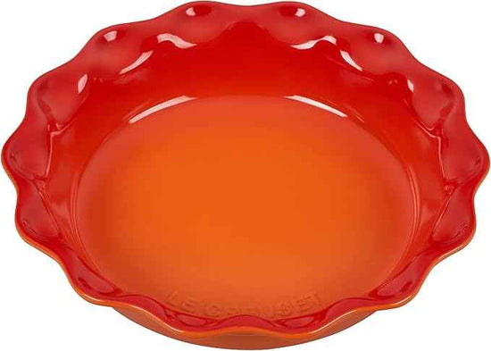Le Creuset Stoneware 9" Heritage Pie Dish, Flame