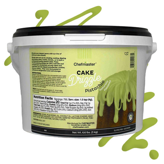 Pistachio Flavored Cake Drizzle by Chefmaster (105.6 Ounce)