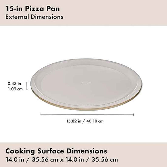 OXO Good Grips Non-Stick Pro Ceramic Coated Metal Bakeware 15” Pizza Pan – Biscuit