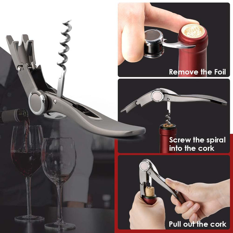 Moda Professional Corkscrew Wine Bottle Opener with Beer Opener