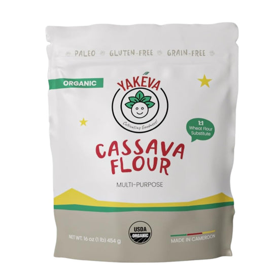 YAKÉVA Organic Cassava Flour - Gluten-Free Flour, Grain-Free, Nut-Free, Wheat Substitute, Paleo, Non-GMO, 100% Yuca Root, No Additives & Preservatives - Nestoria