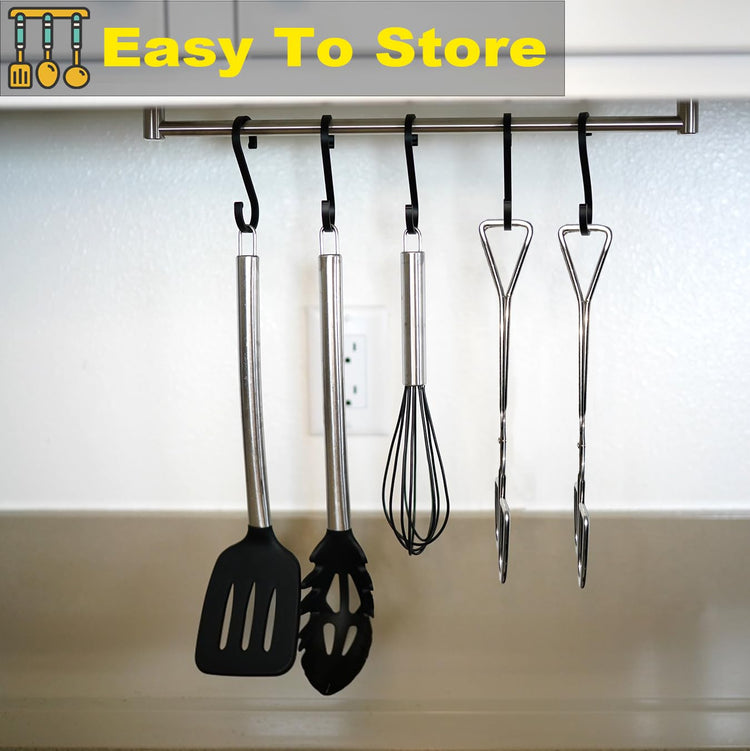 11" Heavy Duty Stainless Steel Kitchen Scissor Tongs with Comfortable Ergonomic Grip (2 Count)