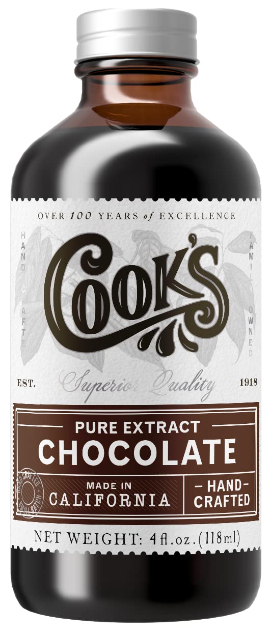 Organic Chocolate Extract for Baking (4 Fl Oz)