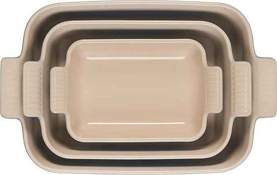 Le Creuset Stoneware Heritage Set 3 Rectangular Dishes, Marseille