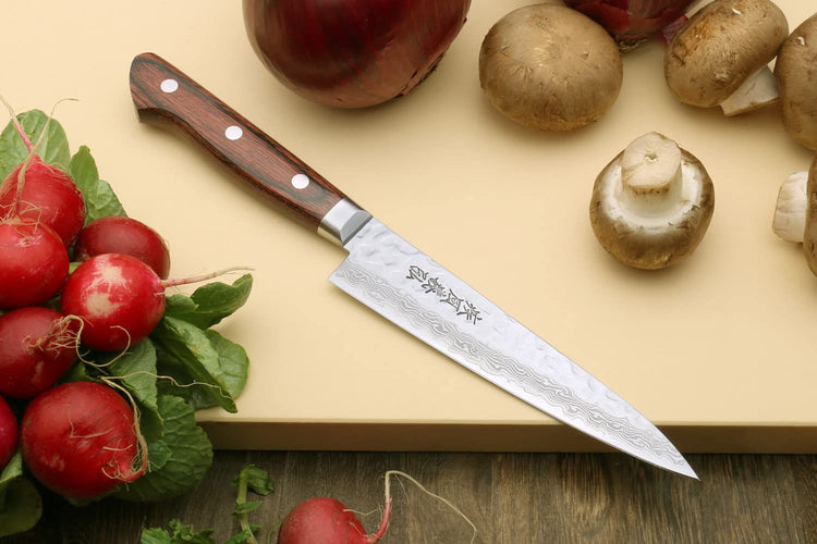 VG10 16 Layer Hammered Damascus Stainless Steel Petty Utility Knife