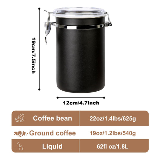Stainless Steel Food Container with Clear Lids Airtight Container Stackable Small Canisters Kitchen Pantry Storage for Cereal (2 Count)