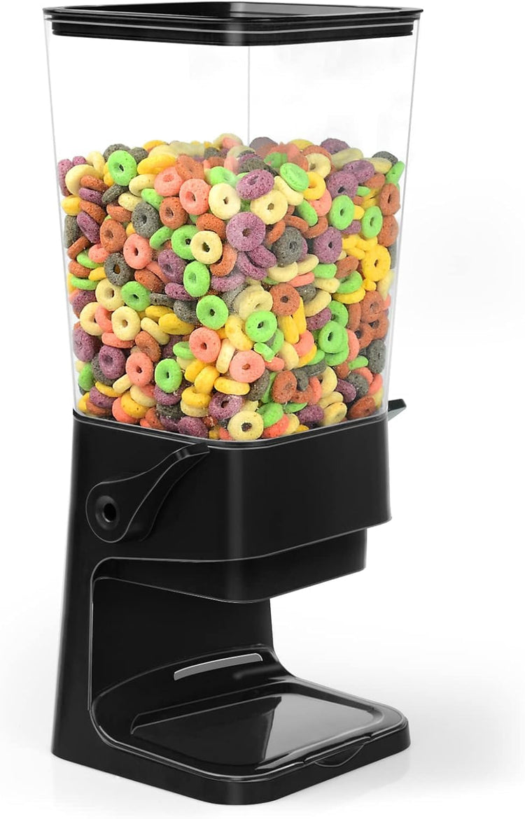 Cereal Dispenser Countertop Large Cereal Containers Storage Black