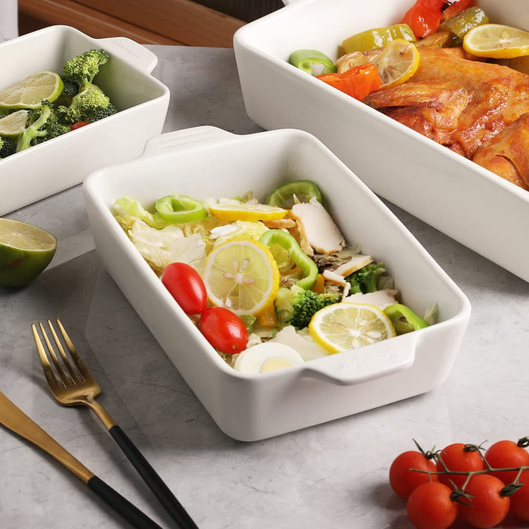 Sweejar Ceramic Bakeware Set (3 Count)