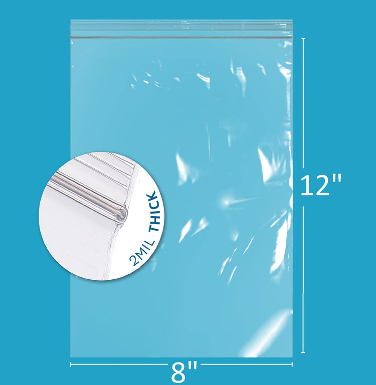 GPI 8" x 12" Zip Bags (100 Count)
