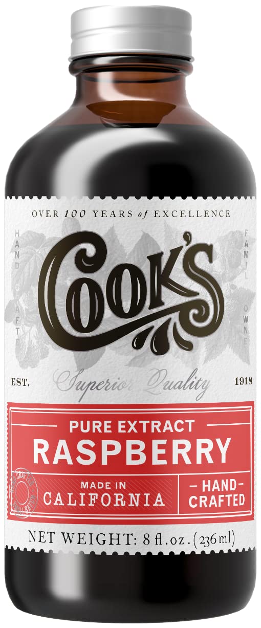Pure Red Raspberry Extract for Baking & Cooking (8 Fl Oz)