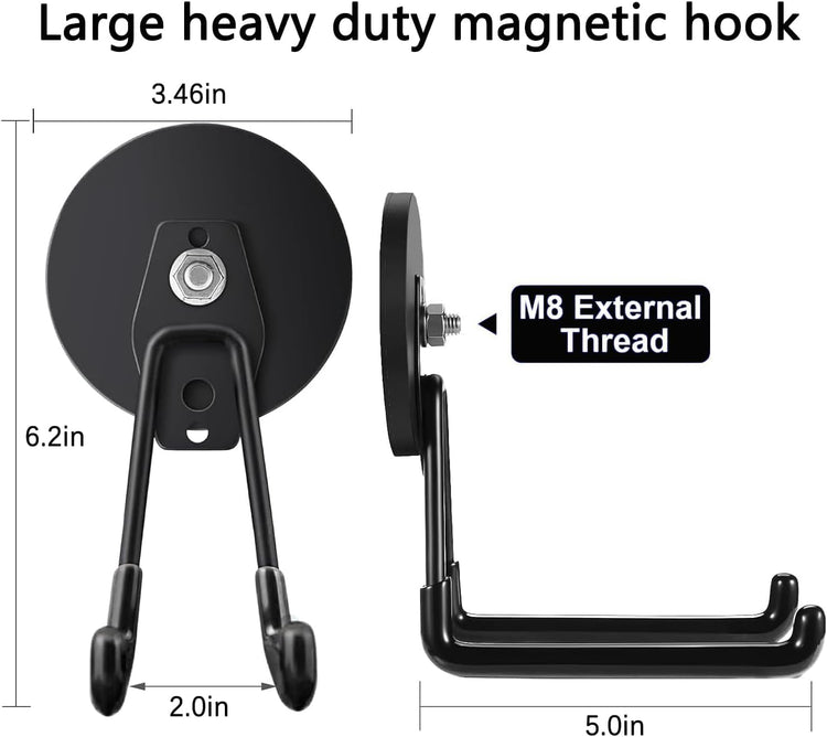 Large Strong Magnetic Hooks (2 Count)