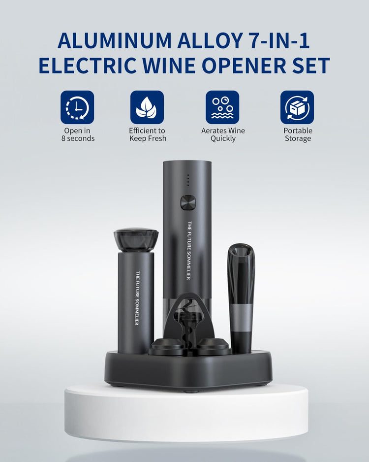 Rechargeable Electric Wine Opener Set 7