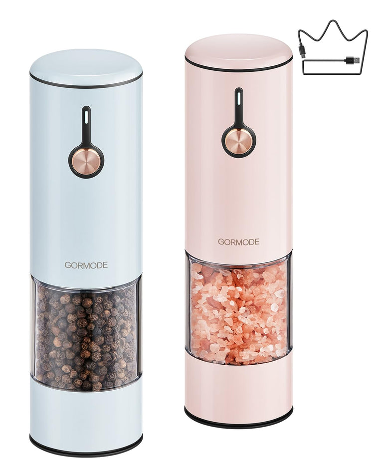 Electric Pepper Grinder and Salt Mill Set (2 Count)