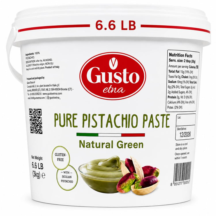 Pure 100% Pistachio Paste Bucket (105.82 Ounce)