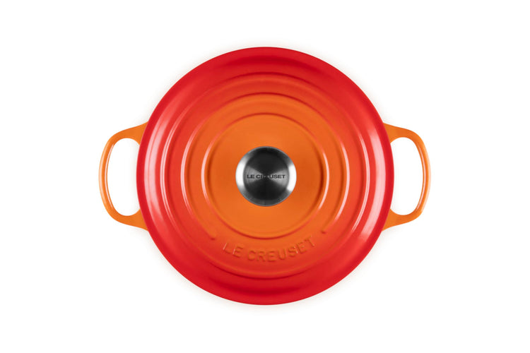 Enameled Cast Iron Round Wide Dutch Oven