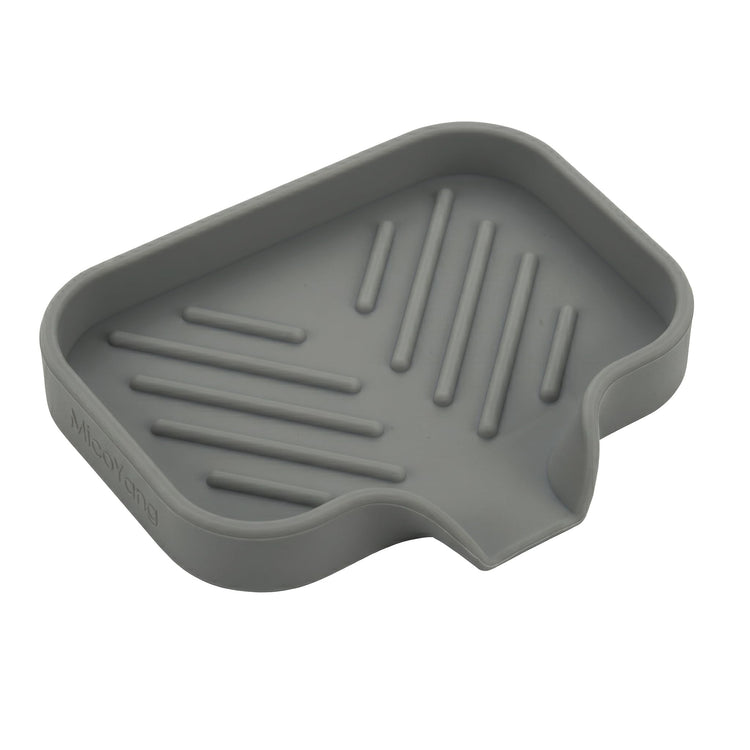Silicone Soap Dish with Drain Spout