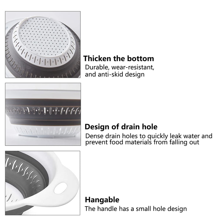 Collapsible Colander and Strainer (2 Count)