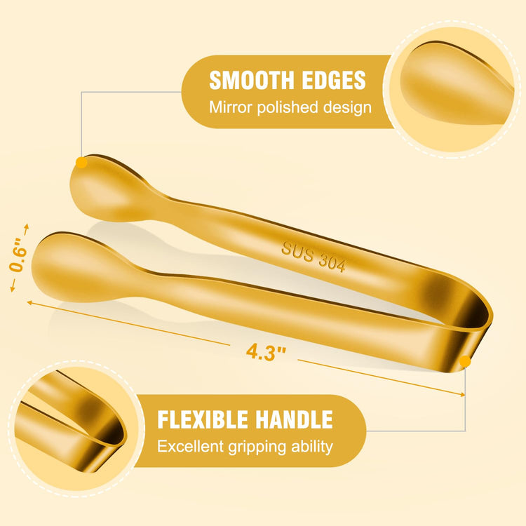 12 PCS Small Serving Tongs