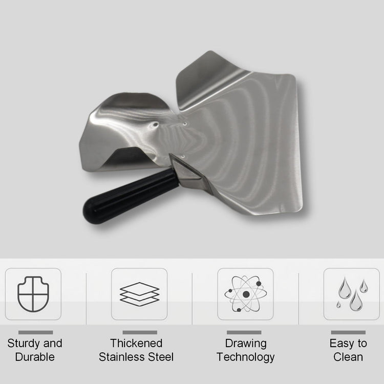 2 Pack Stainless Steel Popcorn Scoop for French Fry and Bagger (2 Count)