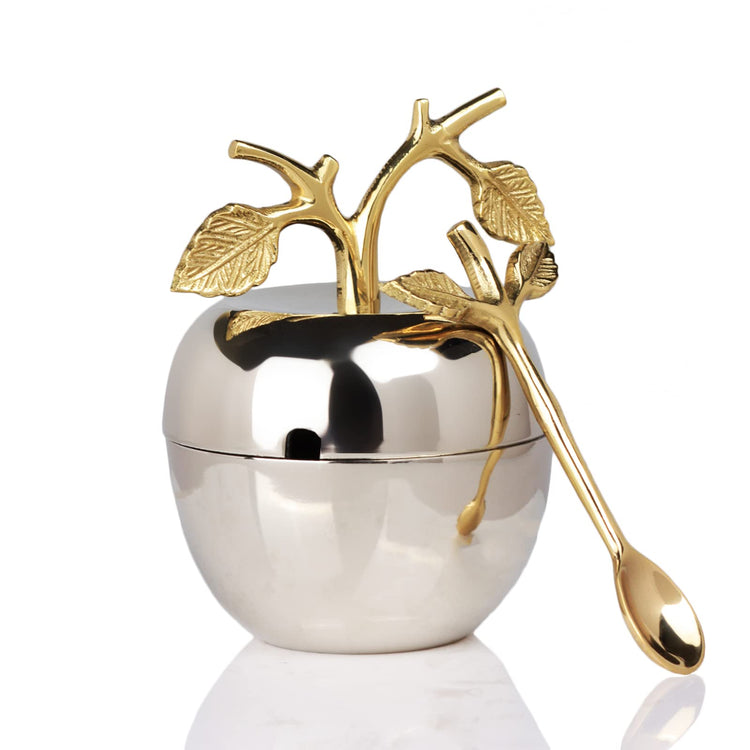 Silver Honey Jar Dish