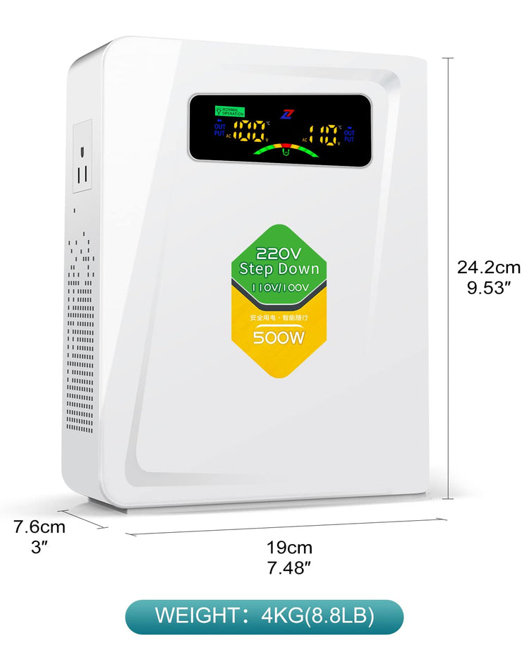 Voltage Converter 220 to 110 Step Down Transformer 500W Adapter