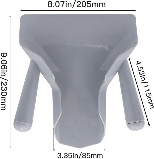 French Fry Popcorn Scoop Scooper, Polycarbonate Popcorn Scoop, Quick Fill Tool for Chip Popcorn Bagger Bags, Multipurpose Utility Scooper for Popcorn Machine Ice Candy Snacks Desserts