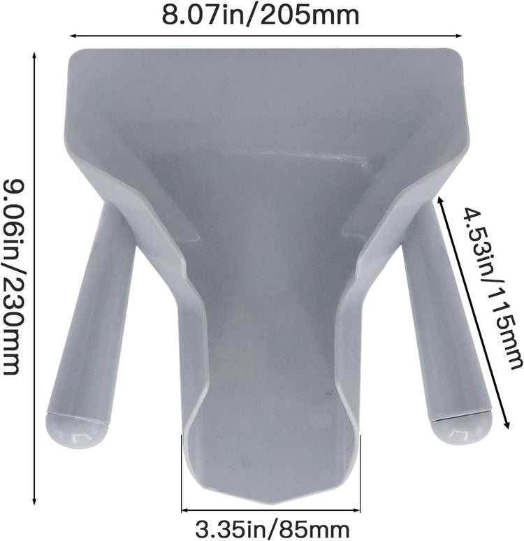French Fry Popcorn Scoop Scooper, Polycarbonate Popcorn Scoop, Quick Fill Tool for Chip Popcorn Bagger Bags, Multipurpose Utility Scooper for Popcorn Machine Ice Candy Snacks Desserts
