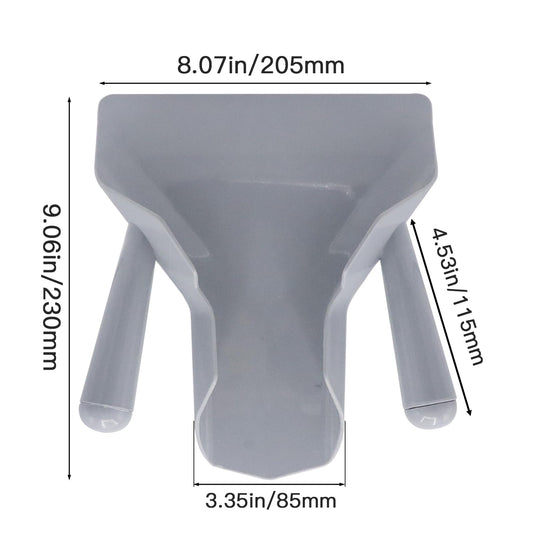 Polycarbonate French Fry Scoop Dual Handle for Ice Candy Snacks